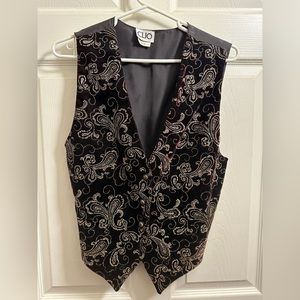 Velvet and glitter Clio Vintage Vest